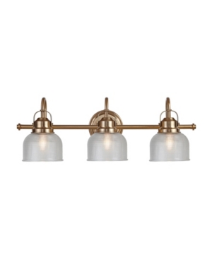 Shop Jonathan Y Virginia 3-light Led Vanity Light In Gold-tone