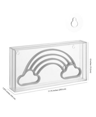 Rainhow Contemporary Glam Acrylic Box USB Operated LED Neon Light