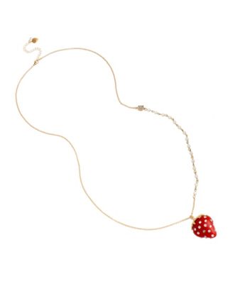 betsey johnson strawberry necklace