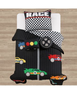 Kids Racing Cars 4-Pc. Quilt Set, Twin