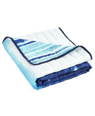 Lush Decor Make A Wish Space Star Ombre Quilt Collection In Navy,white