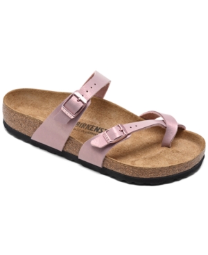 Birkenstock Mayari Graceful Taupe Birko-flor Thong Sandals In Graceful Lavendar Blush