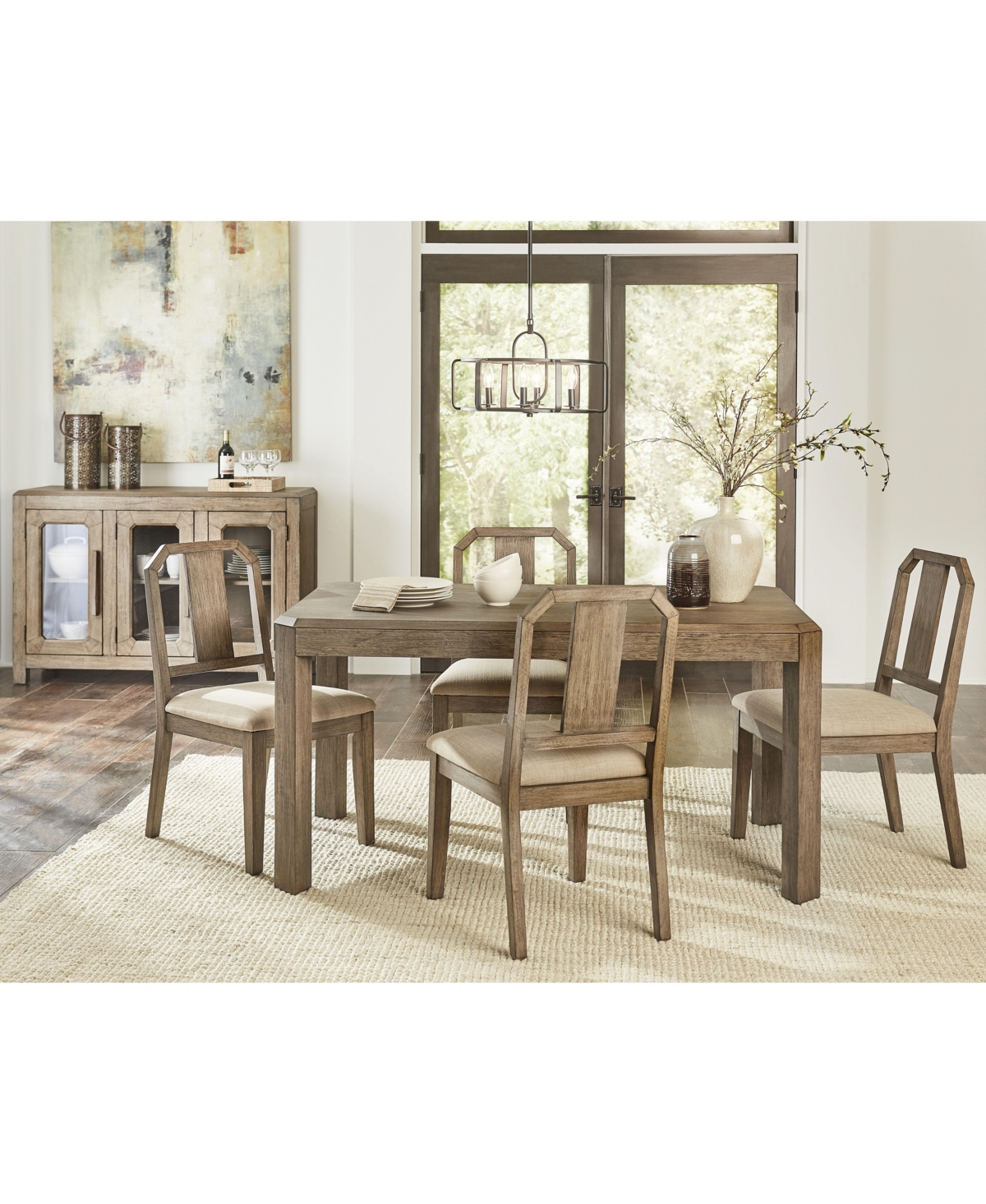 12241493 Acadia 5-pc Dining Set (Table + 4 Side Chairs) sku 12241493