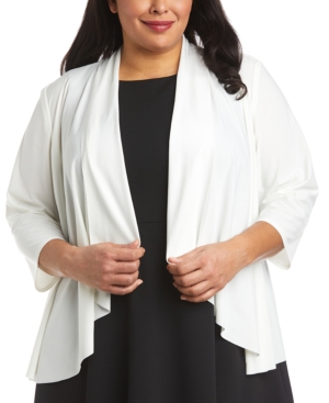 R & M Richards Plus Size Swing Cardigan