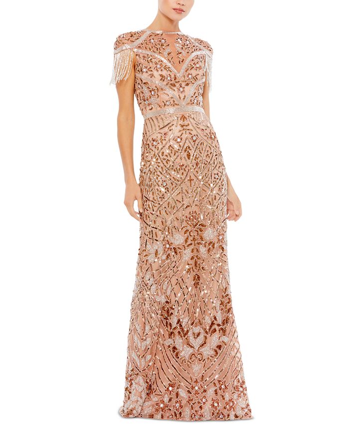 Mac duggal fringe gown 2025