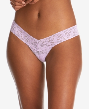 Hanky Panky Low-rise Thong In Cool Lavender Purple