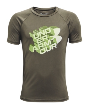 Big Boys Ua Tech Glow Half Symbol Short Sleeve T-shirt