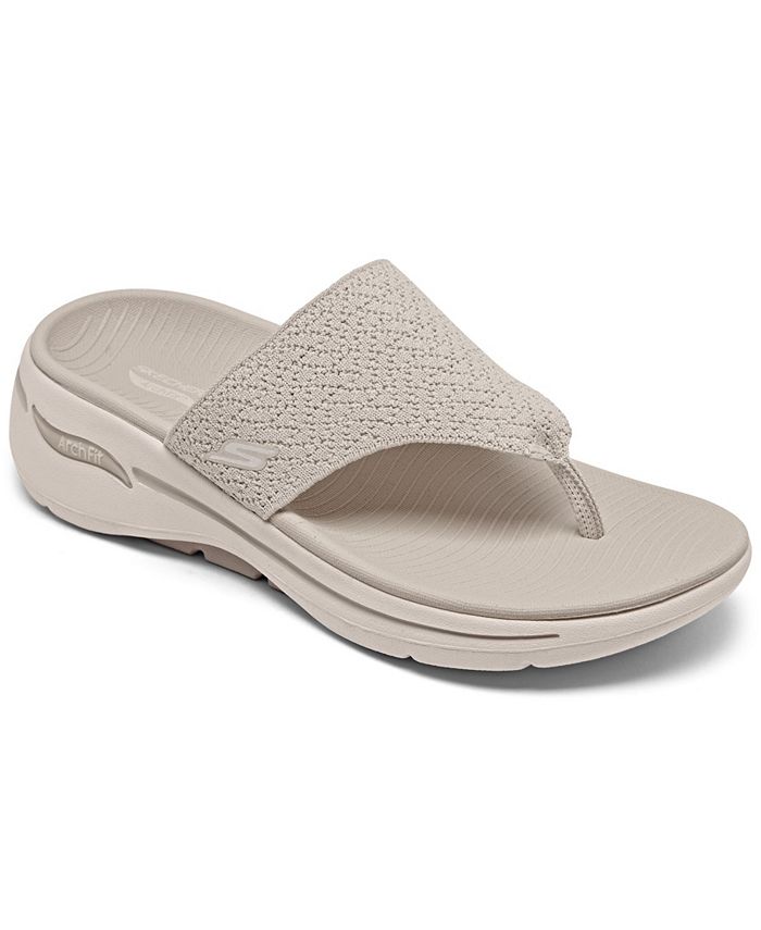 Skechers Women's Go Walk Fit - Arch Support Thong Flip Flop Walking Sandals from Finish Line Reviews - Finish Line Women's Shoes - Shoes - Macy's