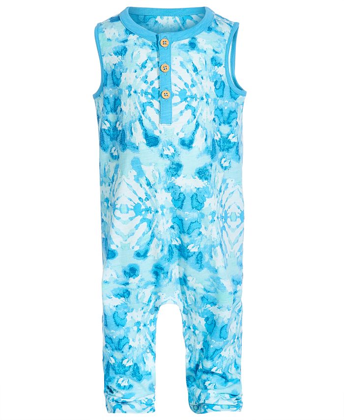 First Impressions Baby Boys TieDyed Cotton Romper, Created for Macy's Macy's