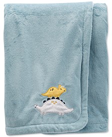 Baby Boys Dinosaur Fuzzy Plush Blanket