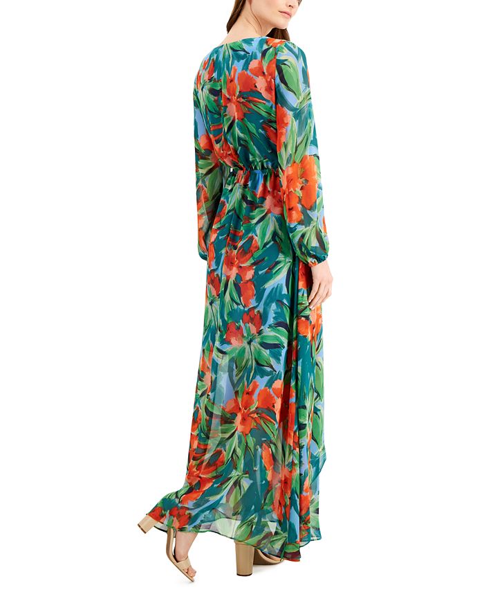 INC International Concepts INC Printed Faux-Wrap Dress, Created for ...