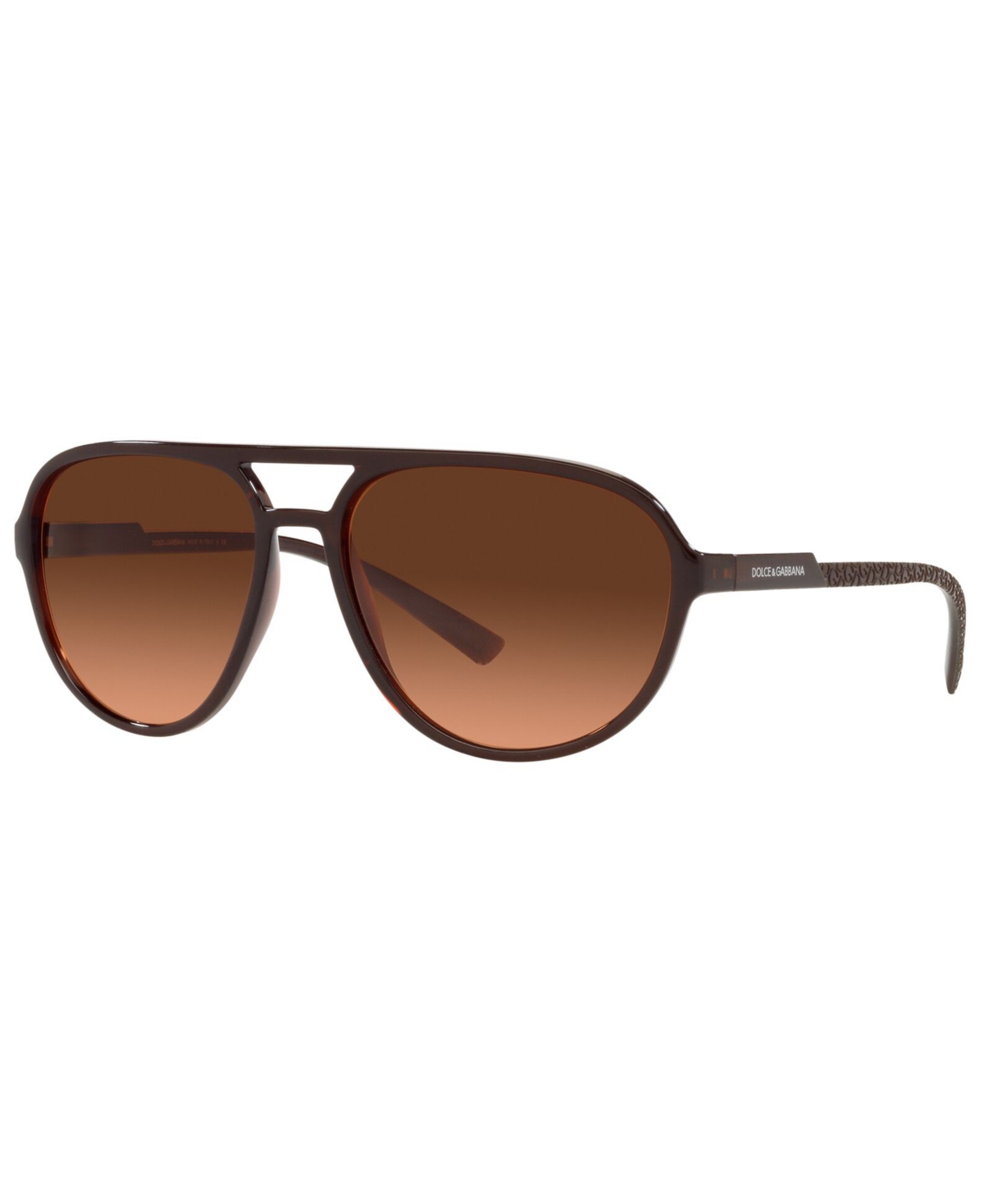 Dolce & Gabbana Men's Sunglasses, Dg6150 60 In Transparent Tobacco,orange Gradient Brow