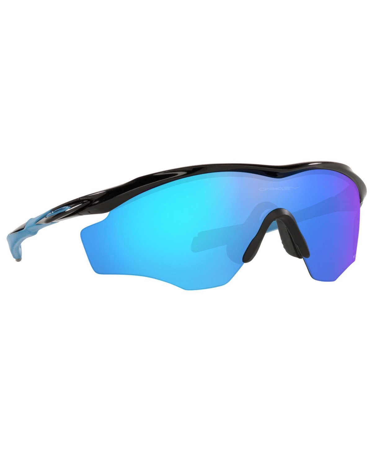 Oakley M2 Frame Xl Prizm Sapphire Sport Mens Sunglasses Oo9343 934321 45 In Polished Black,prizm Sapphire