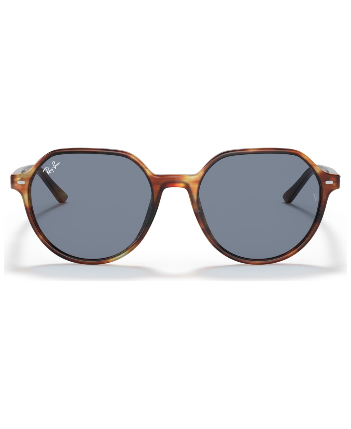 Ray Ban Womens Brown Rb2195 Thalia Square-frame Acetate Sunglasses In Striped Havana,blue