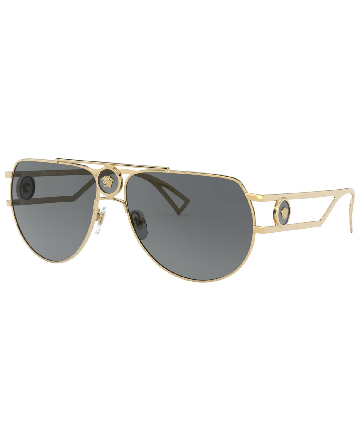Versace Men's Sunglasses, Ve2225 In Gold,grey