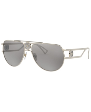 Shop Versace Men's Sunglasses, Ve2225 In Pale Gold