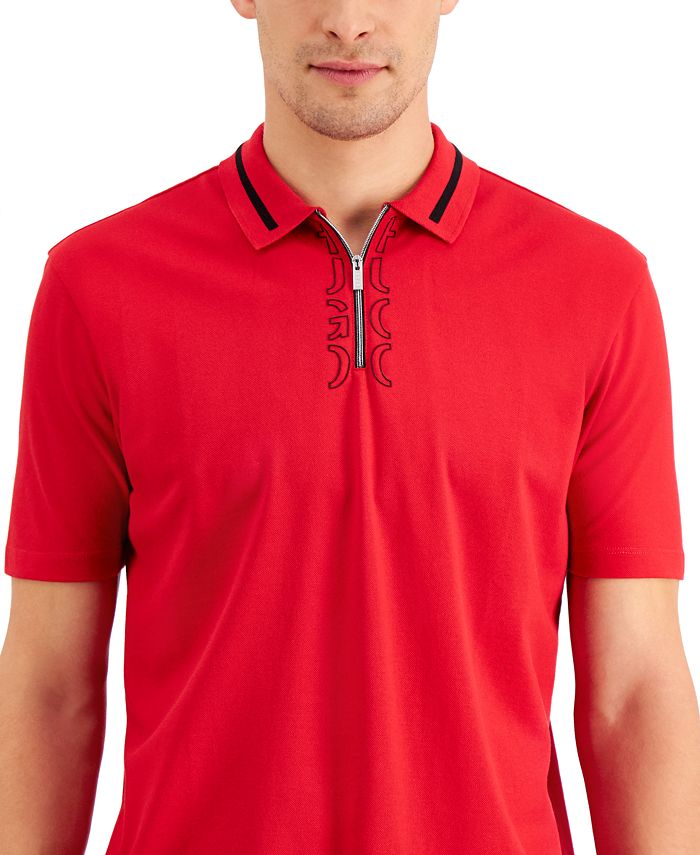 HUGO Boss Zipper Polo Shirt Macy's
