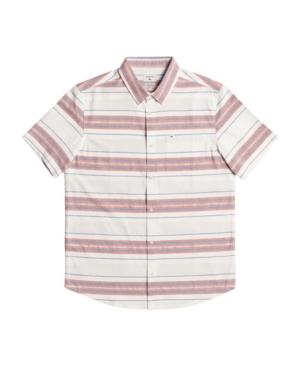 Quiksilver Men's Prime Time Short Sleeve Shirt In Pureed Pumpkin Prime Time