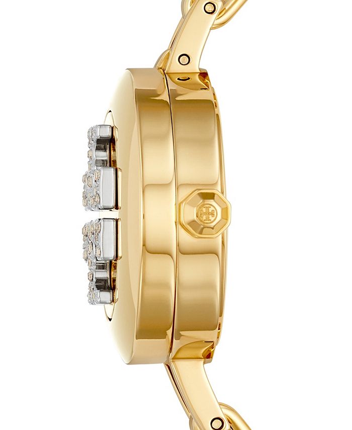 Tory Burch Women's Blair Bangle Gold-Tone Stainless Steel Bracelet Watch  22mm - Macy's