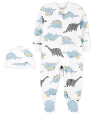 Carter's Baby Boys Two-piece Cap & Zip-Up Sleep & Play