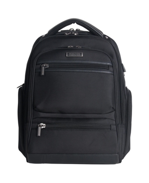 Kenneth Cole Reaction Tsa Checkpoint Friendly Ez-scan 17.0" Computer Backpack With Usb Charging Port In Black