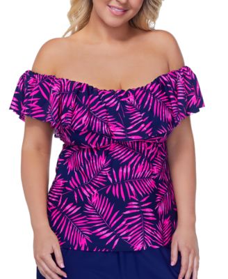 macys plus size cover ups