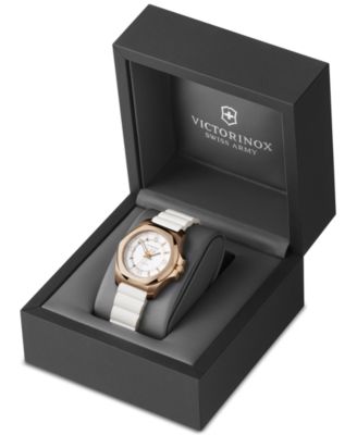 Victorinox Women's I.N.O.X. V White Rubber Strap Watch 37mm