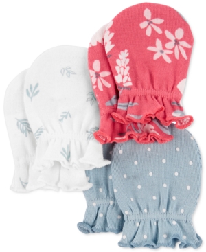 Carter's Baby Girls 3-Pack Mittens