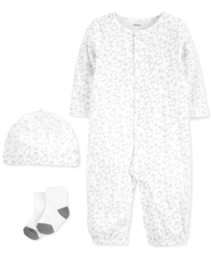 Carter's Baby Boys or Girls 3-Pc Lamb Print Take-Me-Home Set