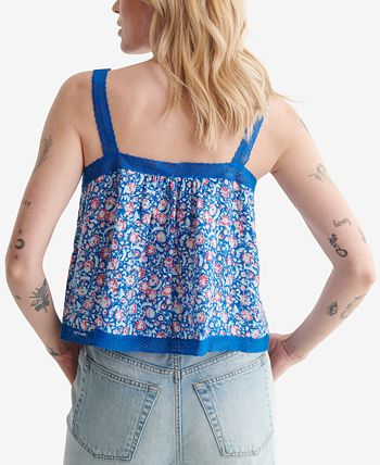 Lucky Brand - Lace Trim Swing Cami Top