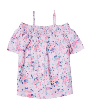 Big Girls All Over Print Challis Bardot Top