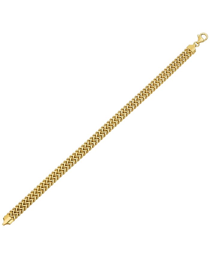 Macy's - Rail Link Chain Bracelet in 14k Gold-Plated Sterling Silver