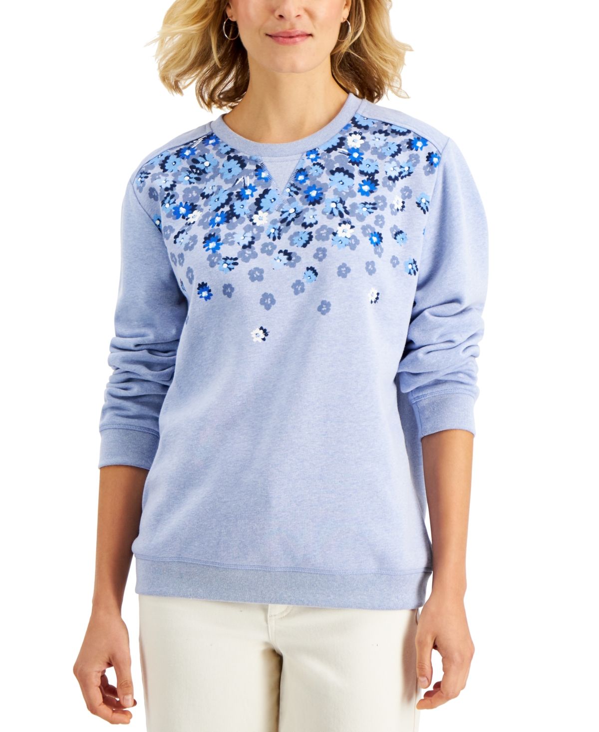 Karen Scott Petite Printed Scoop-Neck T-Shirt, Created for Macy's