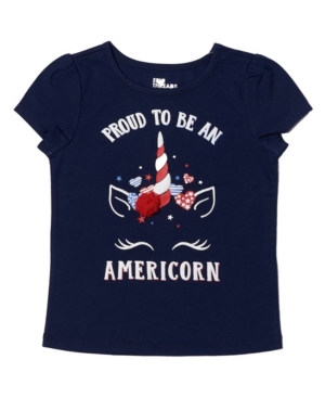 Toddler Girls Short Sleeve Americana Graphic Tee