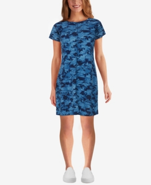 Ruby Rd Plus Size Camo Baby Terry Dress