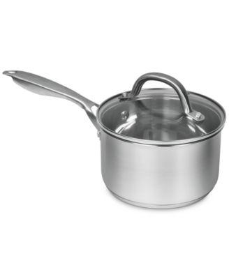 Photo 1 of Sedona Pro Stainless Steel 1.5-Qt. Saucepan with Glass Lid