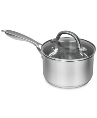 Sedona Pro Stainless Steel 3.5-Qt. Saucepan with Draining Lid - Silver