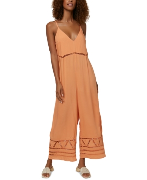 O'Neill Juniors' Mateo Lace-Inset Jumpsuit