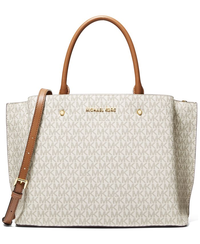 Michael Kors Signature Arielle Large Satchel & Reviews - Handbags &  Accessories - Macy's