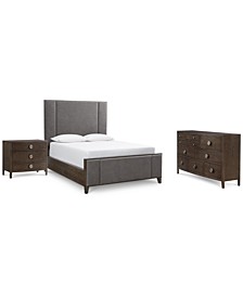Lille 3pc Bedroom Set (King Bed, Dresser & Nightstand)