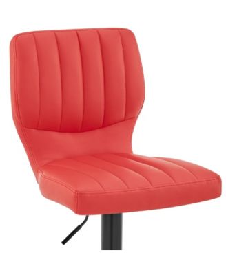 Bardot Adjustable Faux Leather Swivel Bar Stool