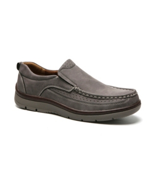 Shop Aston Marc Men's Slip On Comfort Casual Shoes In Gray