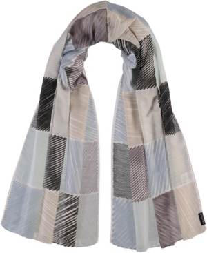 Women's Doodle-Inspired Block Scarf