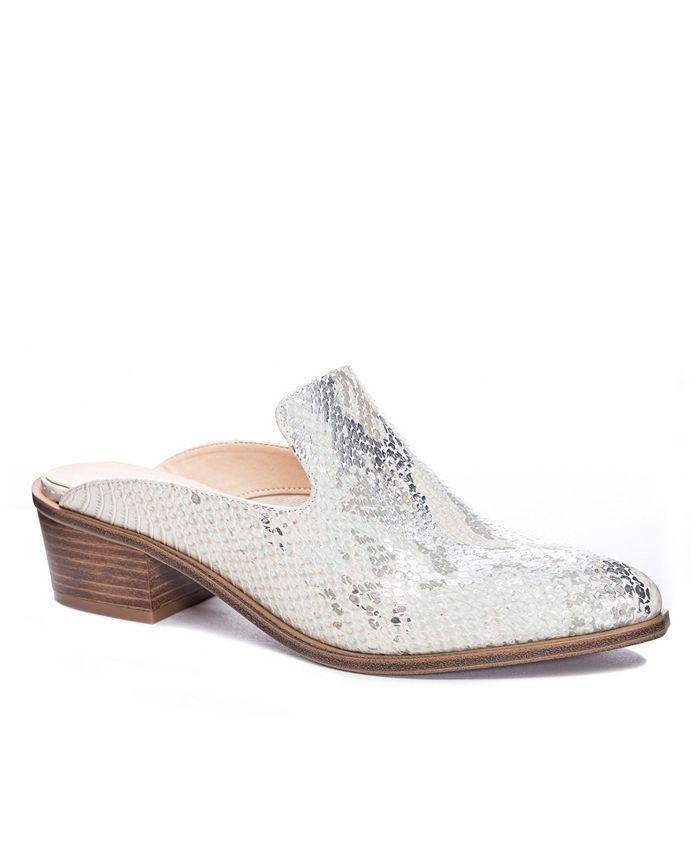 chinese laundry white mules