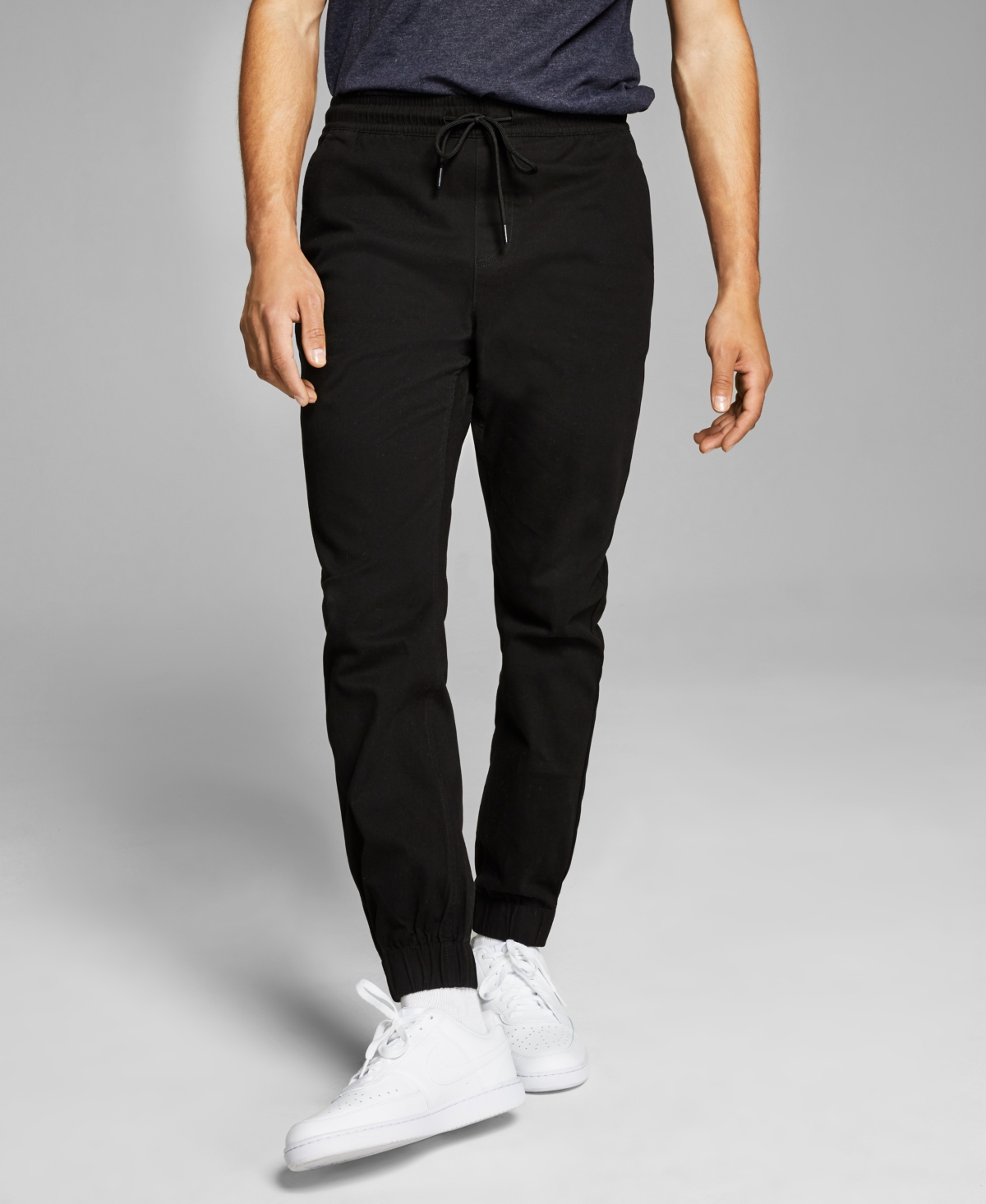 And Now This Men's Brushed Twill Jogger Pants