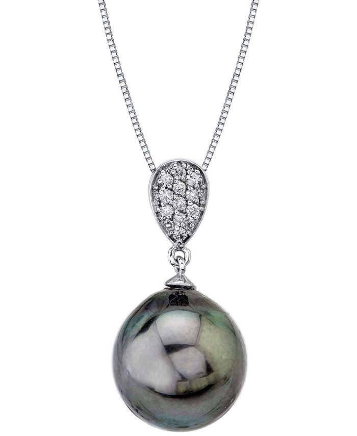 Macy's tahitian hotsell pearl necklace