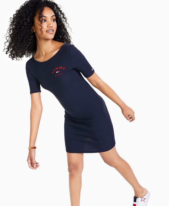 Tommy Jeans Ribbed Bodycon Dress - Macy's
