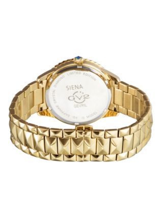 Women's Siena Swiss Quartz Ion Plating Gold-Tone Bracelet Watch 38mm