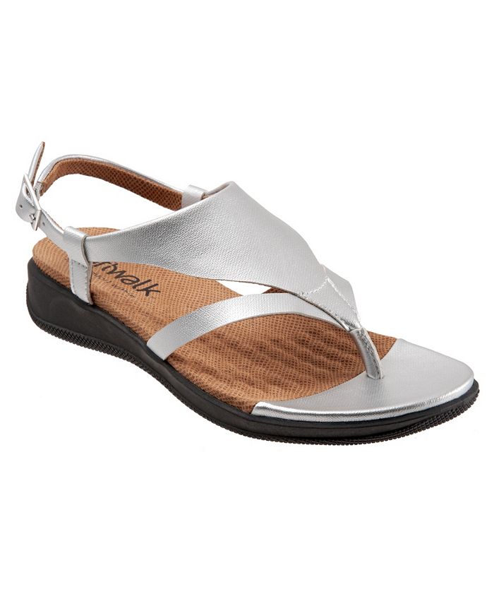 SoftWalk Women's Dana Point Wedge Sandal – Adjustable Straps, Contoured Footbed, Leather Upper - View #5