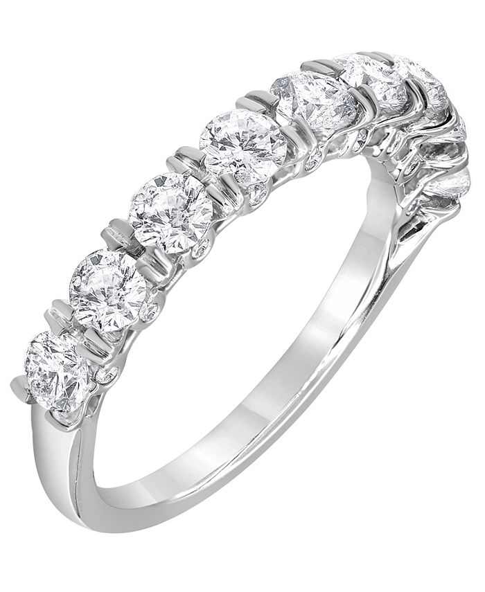 Macy's Diamond Band Ring (1 1/2 ct. t.w.) in 14K White Gold Macy's